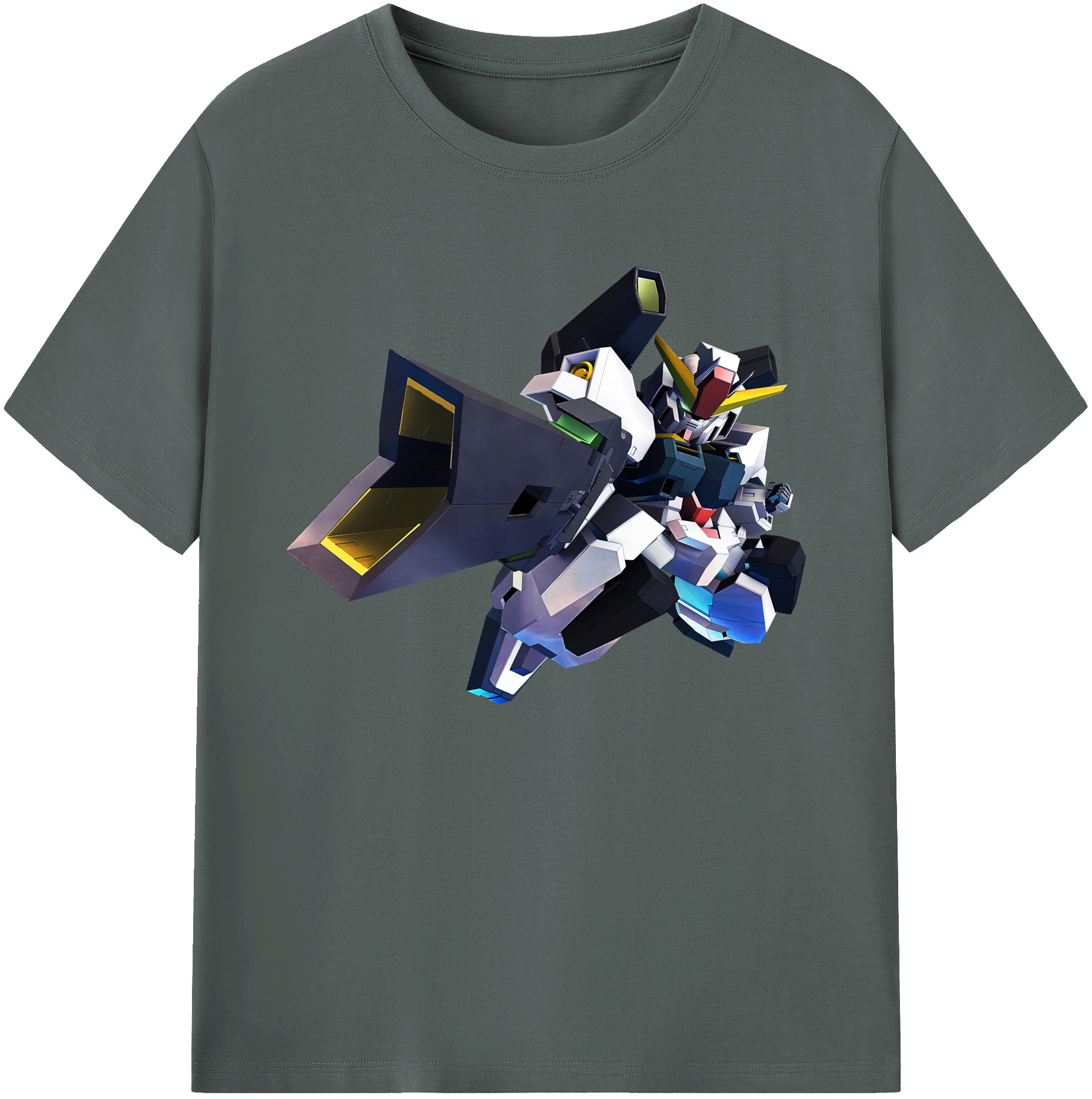 （画像用） 機動戦士ガンダム Mobile Suit Gundam 綿100％ メンズ半袖Tシャツ｜肌触りやわらか＆通気性